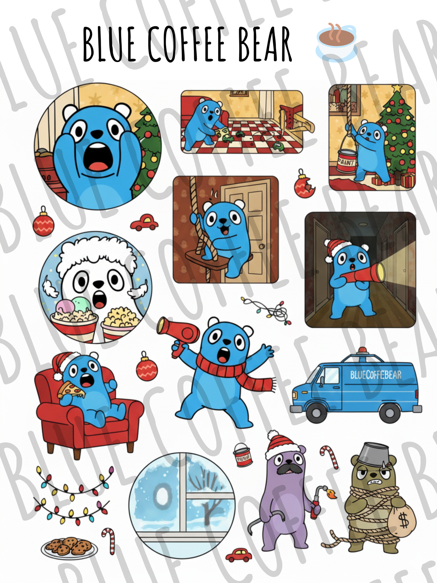 BlueCoffeeBear Home Alone Inspired Stickers