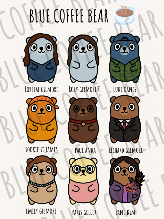 BlueCoffeeBear Gilmore Girls Inspired Stickers